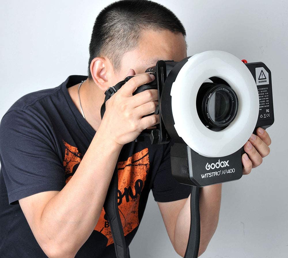 Amazon.com : Godox Wistro AR400 Lightweight Ring Flash with Li-Ion